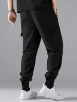Pantalones De Hombre Para Primavera Y Otoño Mallas Finales Deporte Juvenil Pantalones De Senderismo Con Multiples Bolsillos - details 2