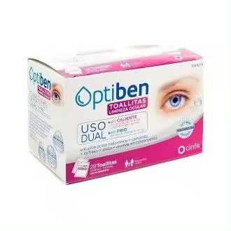Optiben Toallitas Oculares Uso Dual 28 U - 1