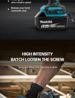 Driver De Impacto Sin Cable Makita 18V DTD173 Herramienta Eléctrica Multifuncional Para El Hogar Sin Batería Potencia Motor Sin Escobillas - details 2