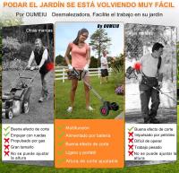 Corta Césped - Desbrozadora a Batería 2 en 1 con 2 Baterías 4.0Ah y Cargador Rápido – Cortabordes Eléctrico Inalámbrico Ligero y Potente 18.000 RPM, Altura y Cabezal Ajustables, con 3 Tipos de Cuchillas para Césped, Maleza y Jardín - details 5