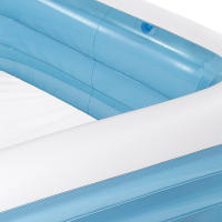 INTEX - Piscina hinchable rectangular azul, 305x183x56 cm, 1.020L. Para niños desde 6 años, con 3 cámaras de aire, tapón de desagüe y parche. Verano, jardín, juego acuático, resistente, familiar, segura, vinilo duradero, fácil montaje, diversión - details 2