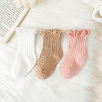 Calcetines Cortos Para Niñas Con Volante Y Flores En Algodón Suave Para Escolares De 0-8 Años Calcetines De Uniforme Para Niños Estilo Lindo Y Cómodo Para Todas Las Estaciones - details 9