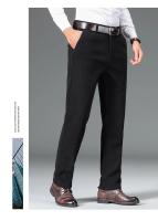 Pantalones Casuales De Corduroy Para Hombre Invierno Grueso Y Cálido Estilo Clásico Recto Trousers Térmicos De Fleece Moda Negocios - details 13