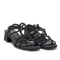 D'ANGELA DKO26125 Sandalias altas mujer 32635 24V SANDALIA BRILLOS NEGRO - details 0