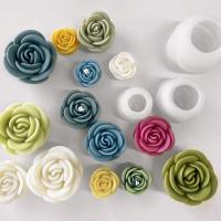 Molde De Cera Y Sabão Em Peça Em Silicone Forma De Flor Romântica Rosa Tamanho Médio Para Decoração De Casamento Presente De Dia Dos Namorados - details 0