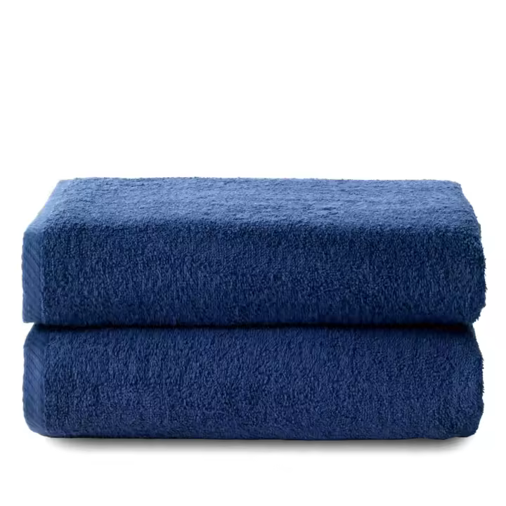 Set 2 Toallas baño (70x140) Marino, El mejor textil para tu hogar, Fijalo - 1