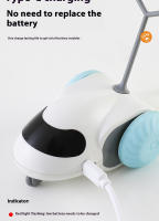 Juguete Interactivo Para Gatos Smart Auto-Running Coche Con Detección De Obstáculos Durable Para Juego En Interiores - details 11