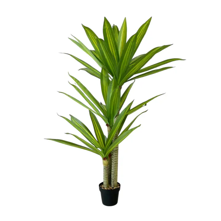 Acomoda Textil – Planta Artificial Decorativa con Macetero Elegante para Hogar, Jardín, Comercio y Oficina. Planta Sintética Resistente para Interior y Exterior Sin Cuidados. (Dracena) - 1