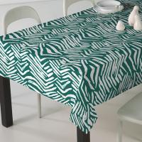 Mantel antimanchas tela resinada Impermeable, Diseño Moderno y Lavable en Azul, Teja y Verde. Hulehule Tex - CONGO - details 0