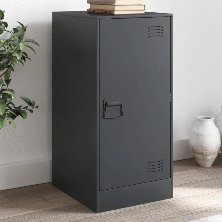 vidaXL Aparador de acero gris antracita 34,5x39x73 cm - 1