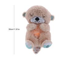 Oso De Peluche Para Bebé Con Música Y Luz Companion De Sueño Suave Otters Soothing Regalo Para Niños Y Niñas Relleno De Algodón PP - details 5