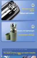 Grueso Clavadora Multifuncional De Gran Tamaño Para Uso Doméstico Y Oficina Clavos 24/6 Mecanismo De Clavado Manual Metálico - details 7