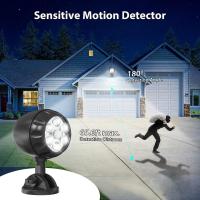 Lámpara De Exterior Con Sensor De Movimiento IP65 6LED 360°Adjustable Para Garage Escaleras Pilares Luz De Pared Contemporánea Fuente De Alimentación Batería - details 0