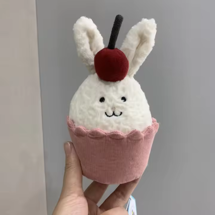 Muñeco De Peluche Jelly Cat 14cm Conejo Cupcakes Dulces Decoraciones Para Escritorio Regalos Para Perros Y Gatos Tipo De Juguetes Suaves Color Dulce Bonnie Rabbit Cupcake - 1