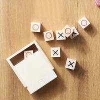 Juego clásico portátil de 3 en raya de madera para niños - details 0