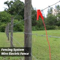 Conector De Clip Crocodilillo Rojo Para Valla Eléctrica De Jardín Adecuado Para Conexión De Cordones De Valla Privada Al Aire Libre En Jardines Y Atrás De Casas - details 4