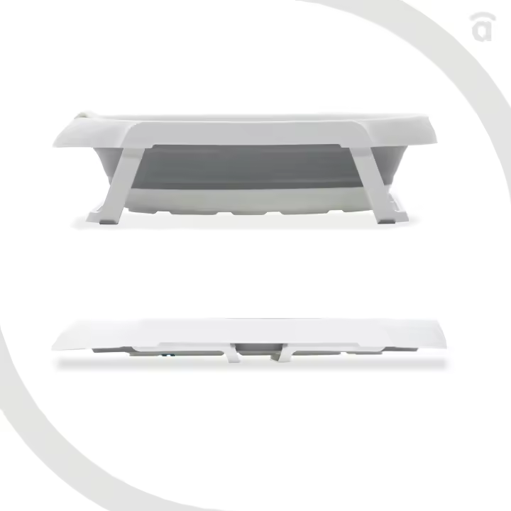 Asalvo Bañera Plegable para Bebés Curviflex - Diseño compacto válido desde recién nacido hasta 36 meses - Segura y adaptable - Fácil de guardar y transportar - 1