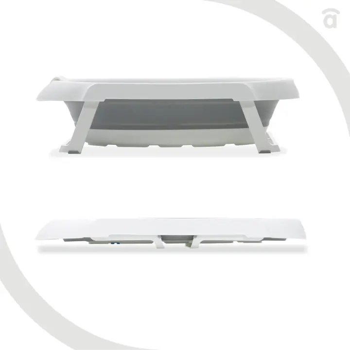 Asalvo Bañera Plegable para Bebés Curviflex - Diseño compacto válido desde recién nacido hasta 36 meses - Segura y adaptable - Fácil de guardar y transportar - 1