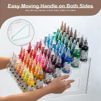 Caja De Almacenamiento De Pintura Transparente Mini Con 7 Capas Soporte De Pintura Para Artesanía Y Acuarela - details 4