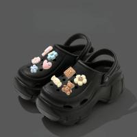 Nuevos Sandalias De Verano Para Mujer Y Niñas 2024 Clogs DIY Con Dibujos Animados Transpirables Para Jardín Y Playa - details 16