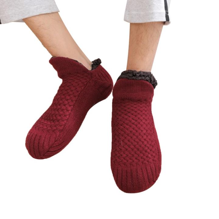 Winter Ankle Socks Solid Color Comfortable Thick Floor Sock Simple Warm Adult Floor Socks High Quality Men Women Indoor Sock