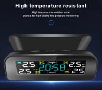 Sistema De Monitoreo De Presión De Neumáticos Para Coche TPMS Solar Potencia 360 Alarmas De Seguridad Automáticas Sensores De Presión De Neumáticos - details 6