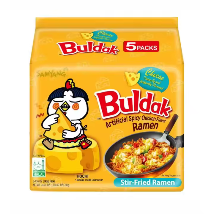 Samyang CHEESE Buldak Hot Chicken Spicy Ramen Noodles 140g - 1