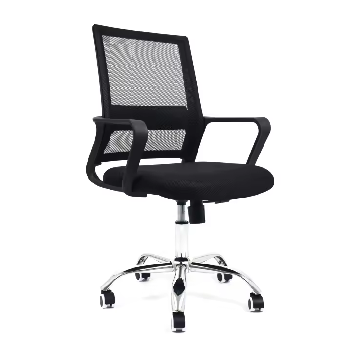 Mr Dreams. Silla Estudio / Oficina / Escritorio Cómoda, Económica, Ergonómica, Reclinable, Giratoria, Elevable a gas, con Soporte Lumbar, con Reposabrazos, Respaldo Transpirable,  con Ruedas Antirayones. Modelo ALICANTE - 1