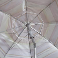 AKTIVE, Sombrilla playa antiviento, Marinera, 210 cm, Protección UV50, Mástil acero, Inclinable y regulable en altura, Tejido poliéster Oxford, Sombrilla para la playa, Sombrillas grandes, Sombrilla playa grande - details 5