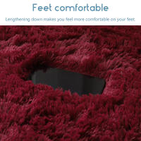 Alfombra De Lana Suave Para Sala De Estar Alfombra Redonda De Peluche Falso Pelo Para Habitación De Niños Alfombra Larga De Plush Para Dormitorio Decoración De Hogar Alfombrilla Antideslizante - details 9