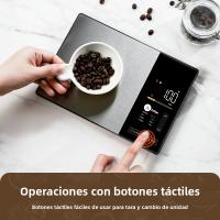 Báscula Inteligente De Cocina De Acero Inoxidable Para Alimentos Calculadora De Nutrición Calorías Proteínas Grasa Carbohidratos 11LB/5kg Para Cocina Saludable - details 3