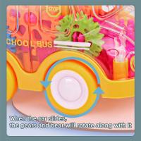 Coche De Juguete Para Bebés Con Engranajes Transparentes Y Fuerza De Arrastre Regalo De Cumpleaños Para Niños Y Niñas Coche De Plástico ABS Sin Batería Colorido - details 16