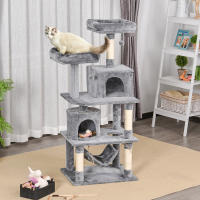 Rascador árbol trepador con Agujero para Gatos y el baúl de la red 60x50x145cm para Gatos activos - details 0