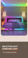 Lámpara De Pared Recargable RGB 6W Sin Cable Instalación Magnética Móvil 4000mAh Decoración Interior Hotel Dormitorio Pasillo Luz De Ambiente - details 5