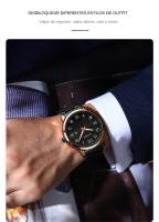 Reloj De Pulsera De Lujo Para Hombre CURREN De Acero Inoxidable Con Movimiento De Cuarzo Manos Luminosas Fecha Automática Estilo Casual - details 4