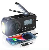 Radio De Emergencia Portátil DAB Con Solar BT FM Alarma SOS 5000 mAh Power Bank Y Lámpara De Lectura Radio Manivela Eléctrica - details 5