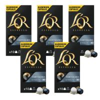 Pack 5 x L'OR Espresso Café Cápsulas Fortissimo 10 Uds Compatibles con Maquina Nespresso - Qumir - details 0