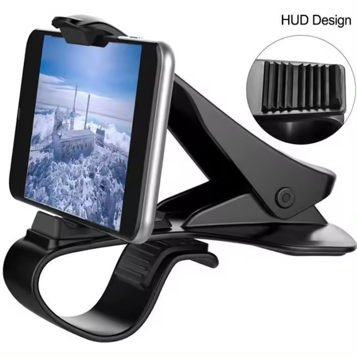 Soporte Universal para teléfono de coche, soporte powerful portátil para salpicadero, Clip para fundas para iPhone 6 7 8 X Huawei Samsu - 1