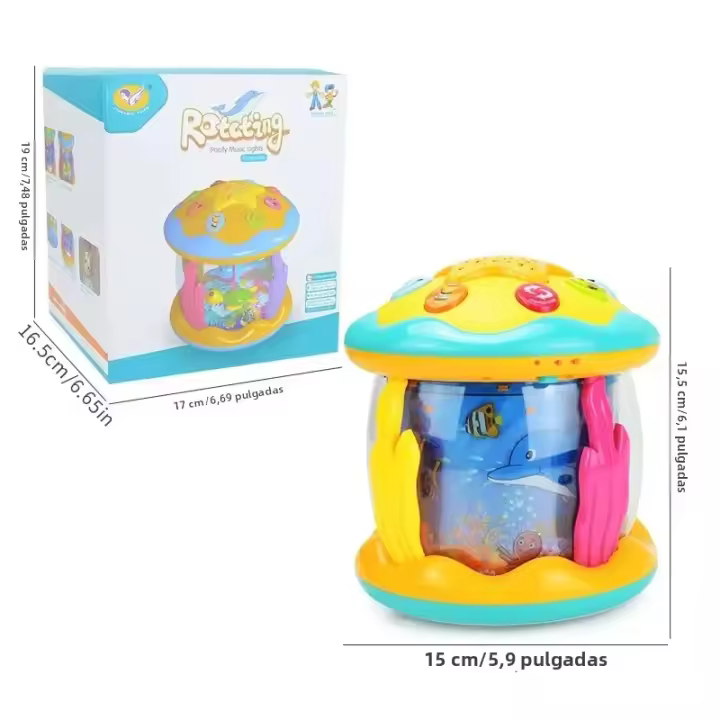 Juguetes Educativos Sensoriales Para Bebés 1-3 Años Proyector De Luz Mar Musicial Montessori Regalos Para Niños Con Edad De Torcedura - 1