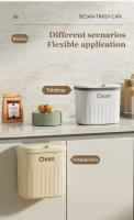 Cesta De Basura Colgante Para Cocina Con Portapeces Y Tapa Caja De Reciclaje Ecológica Montada En La Pared Accesorios Para Cocina Y Baño 8.5/12L - details 7
