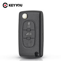 Carcasa De Llave De Coche KEYYOU Para Peugeot Partner Citroen Berlingo HU83 VA2 Con 3 Botones ABS + Metal Sin Personalización - details 0