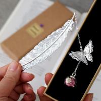 Marcador de plumas de metal-Regalo especial para el día de la madre, cumpleaños de mujeres y apreciación de maestros, accesorio literario elegante y ayuda de lectura elegante - details 3