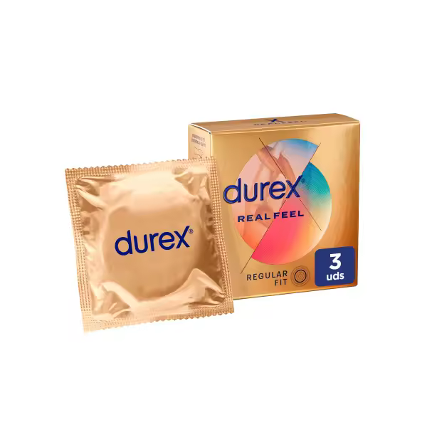 Durex - Preservativos Real Feel para Mayor Sensación Pack 3 condones para un sexo seguro - 1