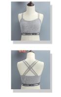 3PCS Deportiva Para Niñas Prenda Interior De Algodón Transpirable Con Tirantes Cruzados Estilo Diario Adecuado Para Entrenamiento Y Fitness - details 2