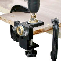 Kit De Guía De Boquilla Para Carpintería 3 En 1 Juego Ajustable De Localizador De Agujeros De Madera Y Aluminio Herramienta De Guía Para Agujeros De Armarios - details 10