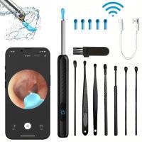 Kit De Limpieza De Oídos Con Cámara Otoscopio WiFi Inalámbrica Visión Infrarroja Limpieza De Cerdas De Dientes Inspección Oral Cuidado De La Salud - details 0