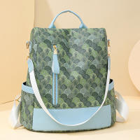 Mochila Elegante Para Mujer De PU Cuero Ligero Y Antirrobo Con Estampado Floral Estilo Casual Para La Escuela Y La Juventud - details 17