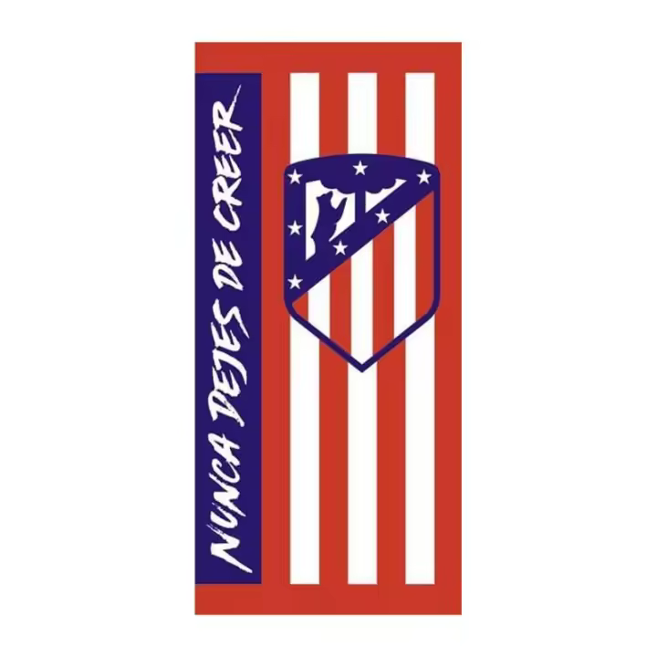 Toalla Atlético de Madrid playa tamaño 75X150 composición 100% algodón producto oficial TOAATM81697 - 1
