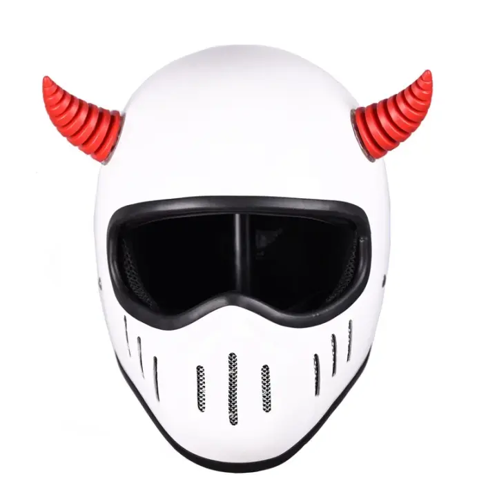 Accesorio Para Casco De Motocicleta 2pcs Decoración De Cuernos Diabólicos Y Orejas De Gato Lindo Polyester Unisex Motocross off Road - 1
