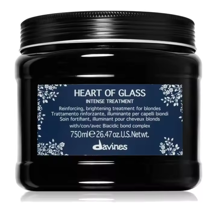 Davines Heart of Glass Intense Treatment – Tratamiento Reparador Intensivo para Cabello Rubio - 1